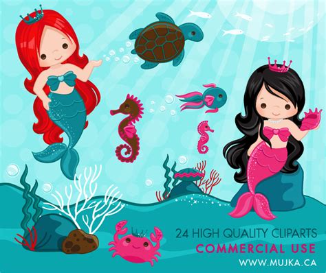 Free Cute Mermaid Cliparts, Download Free Cute Mermaid Cliparts png ...