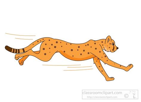 Running Cheetah Clipart - ClipArt Best