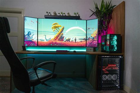 Started with a Pentium 2 and now we're here. | Computer room, Gaming room setup, Game room design