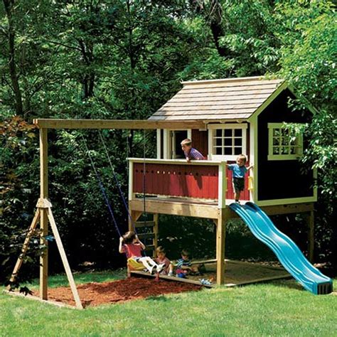 Playhouse With Slide - Ideas on Foter