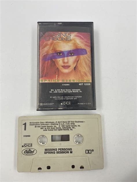 MISSING PERSONS-SPRING SESSION M CASSETTE TAPE/4XT-12228/RARE | eBay