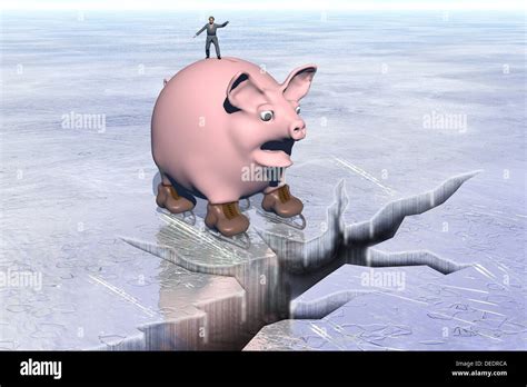 Skating on thin ice Stock Photo - Alamy