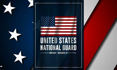 United States National Guard Birthday December 13 Background Vector Illustration 31692658 Vector ...