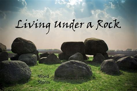 Word Storm: Living Under a Rock