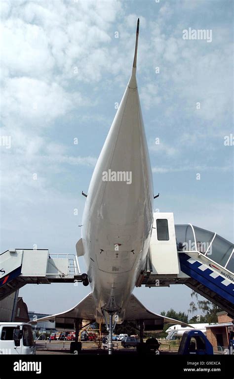 Transport - Restored Concorde - Brooklands Museum Stock Photo - Alamy