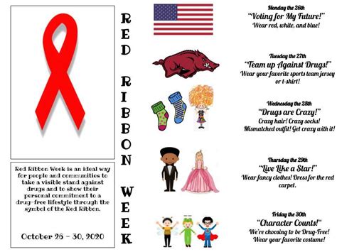 Red Ribbon Week - October 26 - 30, 2020 | Kilpatrick Elementary