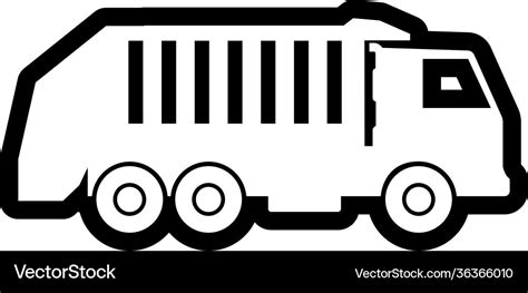 Garbage truck icon design template isolated Vector Image