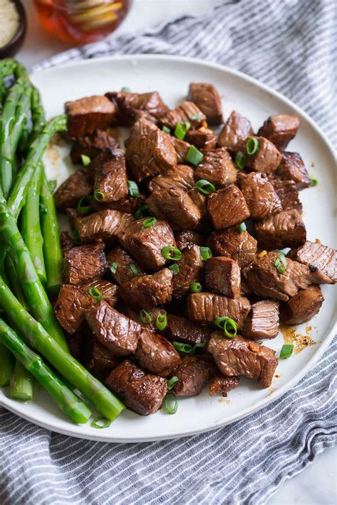 Honey Garlic Steak Bites - Cooking Classy | Steak bites, Diner recipes, Lunch recipes healthy