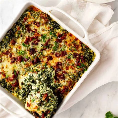 Keto Spinach Casserole - Kicking Carbs