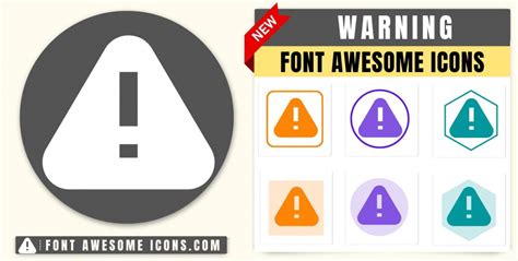 Font Awesome Warning Icon : Fa Fa Warning Css Code