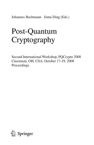 Post-quantum cryptography | Open Library