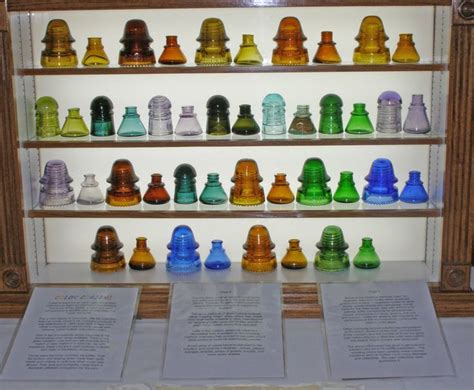 Glass insulators, Glass, Display