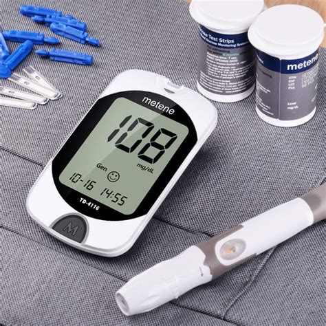 Blood Glucose Meter Kit with Test Strips and Lancets, Diabetes Testing ...