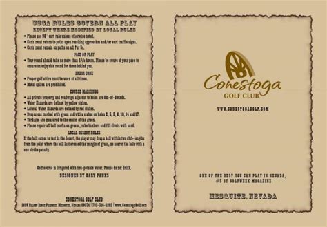 Course Details - Conestoga Golf | Mesquite Golf Club Nevada