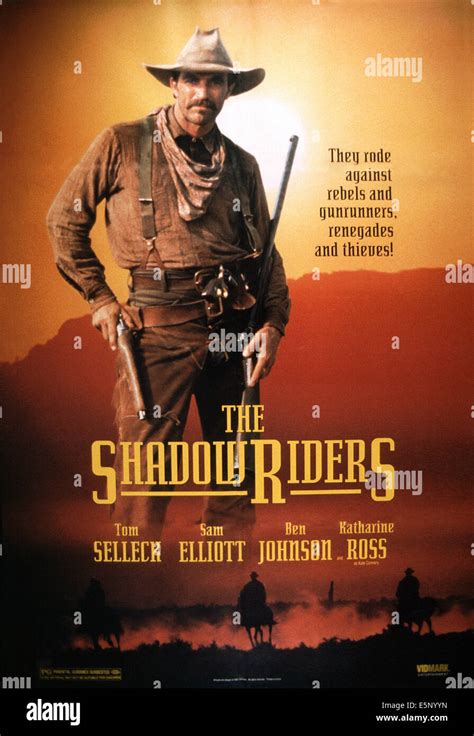 THE SHADOW RIDERS, US poster, Tom Selleck, 1982, © CBS/courtesy Everett Collection Stock Photo ...