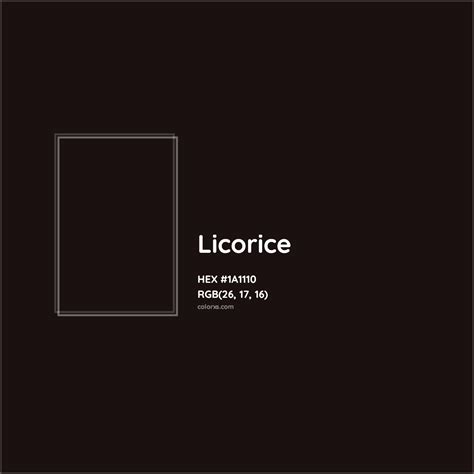 About Licorice - Color meaning, codes, similar colors and paints ...