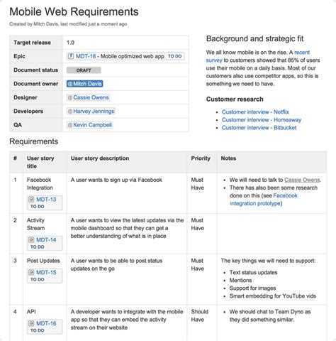 How To Write a Product Requirements Document (PRD): Example and Template | Fireart