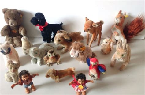 Steiff - Collection of 17 vintage Steiff animals - Unknown - Catawiki