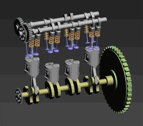 Animated Engine 3d model 3ds Max files free download - modeling 47856 ...