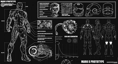 Iron Man Suit Blueprints