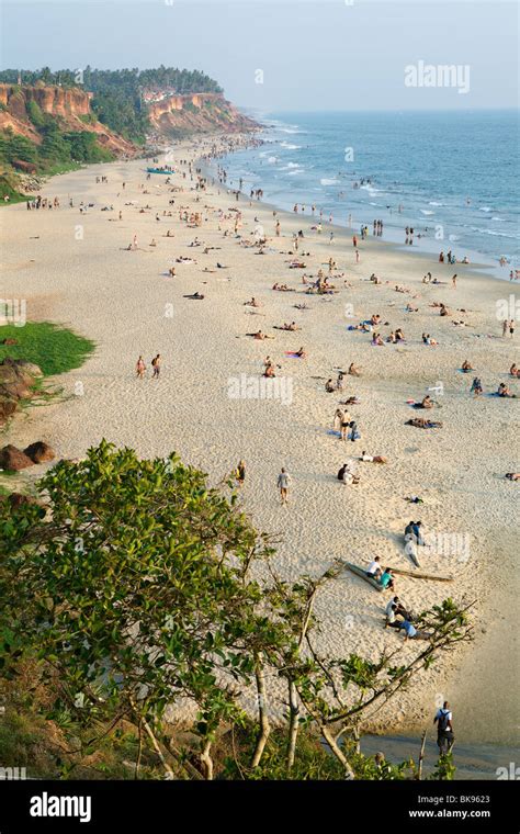 Varkala Beach, Kerala India Stock Photo - Alamy