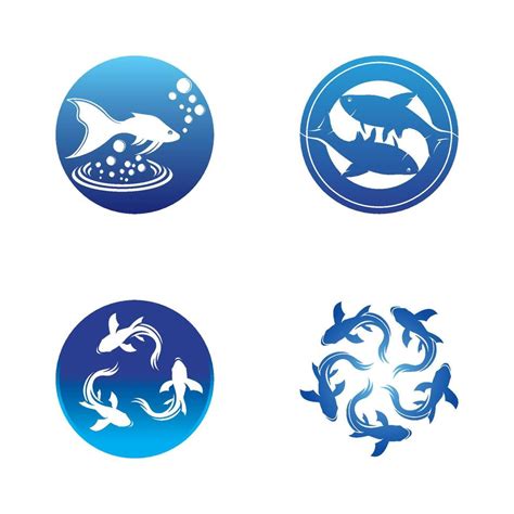 Fish logo template 22589390 Vector Art at Vecteezy