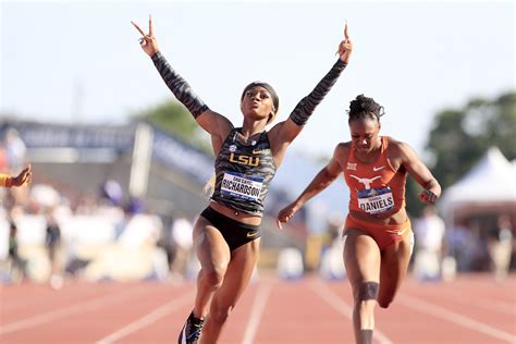 NCAA Women’s 100 — Recordsetting Run By A New Star - Track & Field News