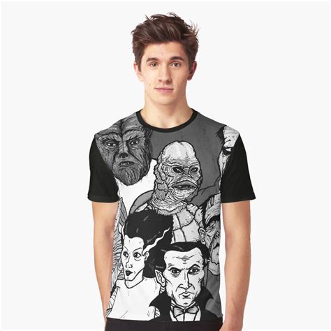 "Universal monsters" T-shirt for Sale by JenkinsCreep | Redbubble | universal graphic t-shirts ...