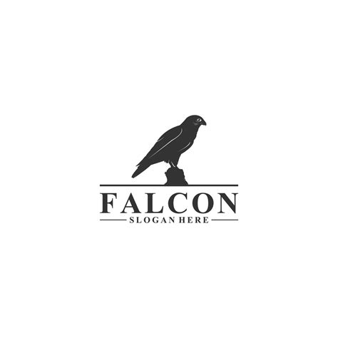 falcon logo template in white background 5270061 Vector Art at Vecteezy