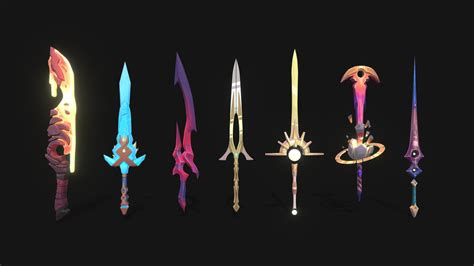 Elemental Swords - Download Free 3D model by Discover (@Discovered ...