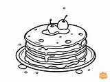 Pancake Coloring Page For Kids  Free Printable pages sketch template
