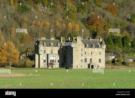 Castle Menzies home of the Clan Menzies outside Aberfeldy in Perthshire Stock Photo - Alamy