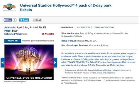 Daily Getaways: Universal Studios Hollywood Packages - Deals We Like