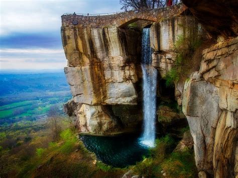 Captivating Waterfall at Lover's Leap, Rock City