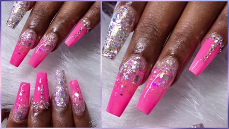 Get Ready to Slay with Ombre Acrylic Nails in Pink - Click Here for the ...