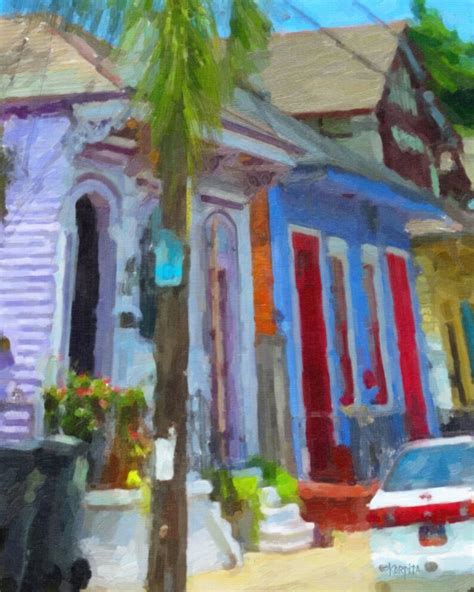 New Orleans Art Bywater House Art Colorful Houses New - Etsy