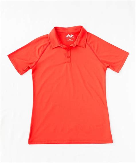 Guys Bright Red Golf Shirt-Shortsleeve Polo-Collar stands included ...