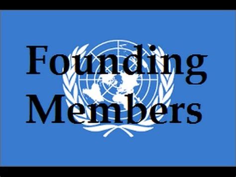 Founding Members of the United Nations - YouTube