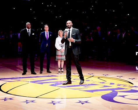 Kobe Bryant Gives Heartfelt Speech During Jersey Retirement Ceremony