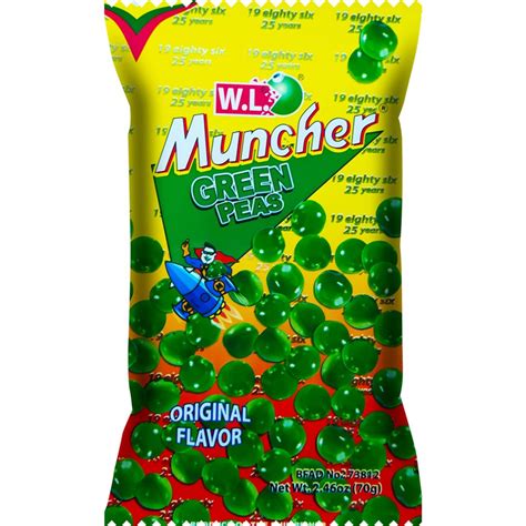 Wl Foods Muncher Green Peas Original Flavor 70g | Shopee Philippines