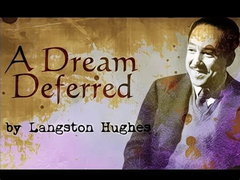 A Dream Deferred by Langston Hughes - Poetry Reading - YouTube