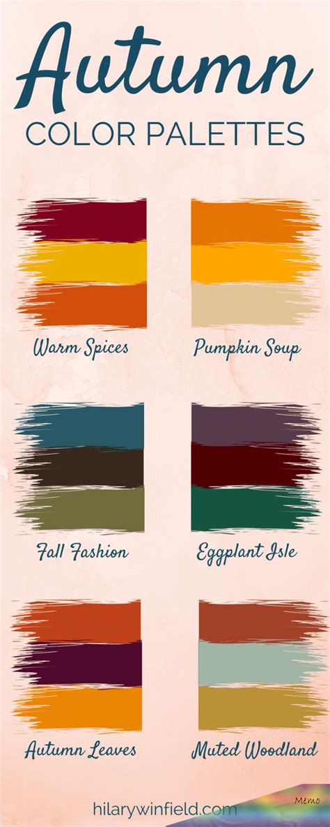 These six autumn color palettes are the perfect inspiration for seasonal home decor, … | Deep ...