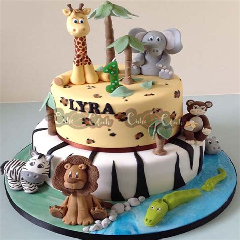 Jungle Animals Theme Cake - Magnum Cakes - Best Customize Designer ...