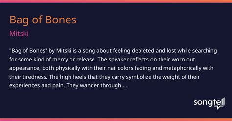 Meaning of Bag of Bones by Mitski