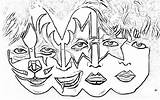 Original Kiss Band Coloring Pages sketch template