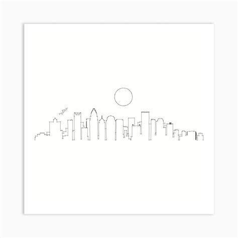 Charlotte Skyline Art Print by Rene Mateo - Fy