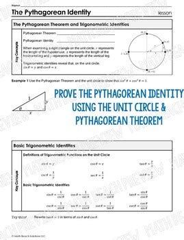 The Pythagorean Identity Lesson by Math Beach Solutions | TpT