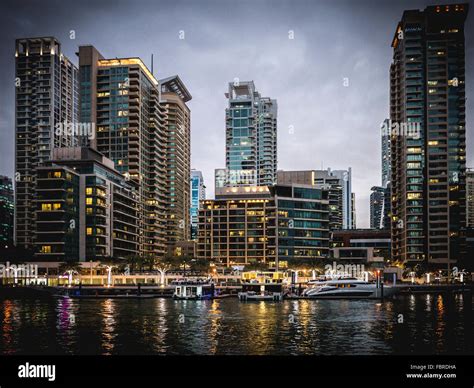 Dubai marina skyline. Dubai, United Arab Emirates Stock Photo - Alamy