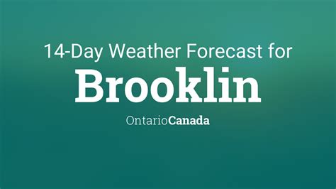 Brooklin, Ontario, Canada 14 day weather forecast