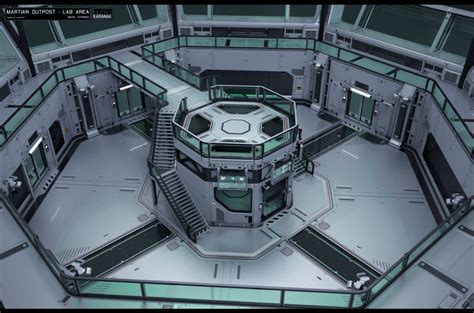 ArtStation - Martian outpost - Lab Area, Alexey Pyatov | Scifi interior, Spaceship interior, Sci ...